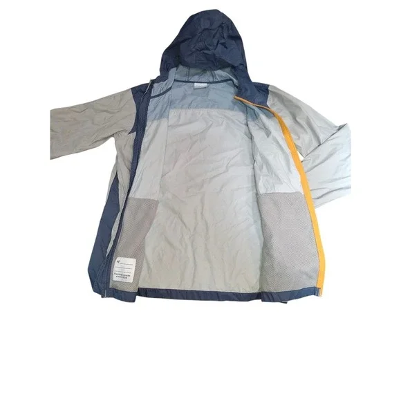 Columbia Windbreaker Jacket Youth Size XL (18/20) Rain Gray W/ Hood - Picture 2 of 5